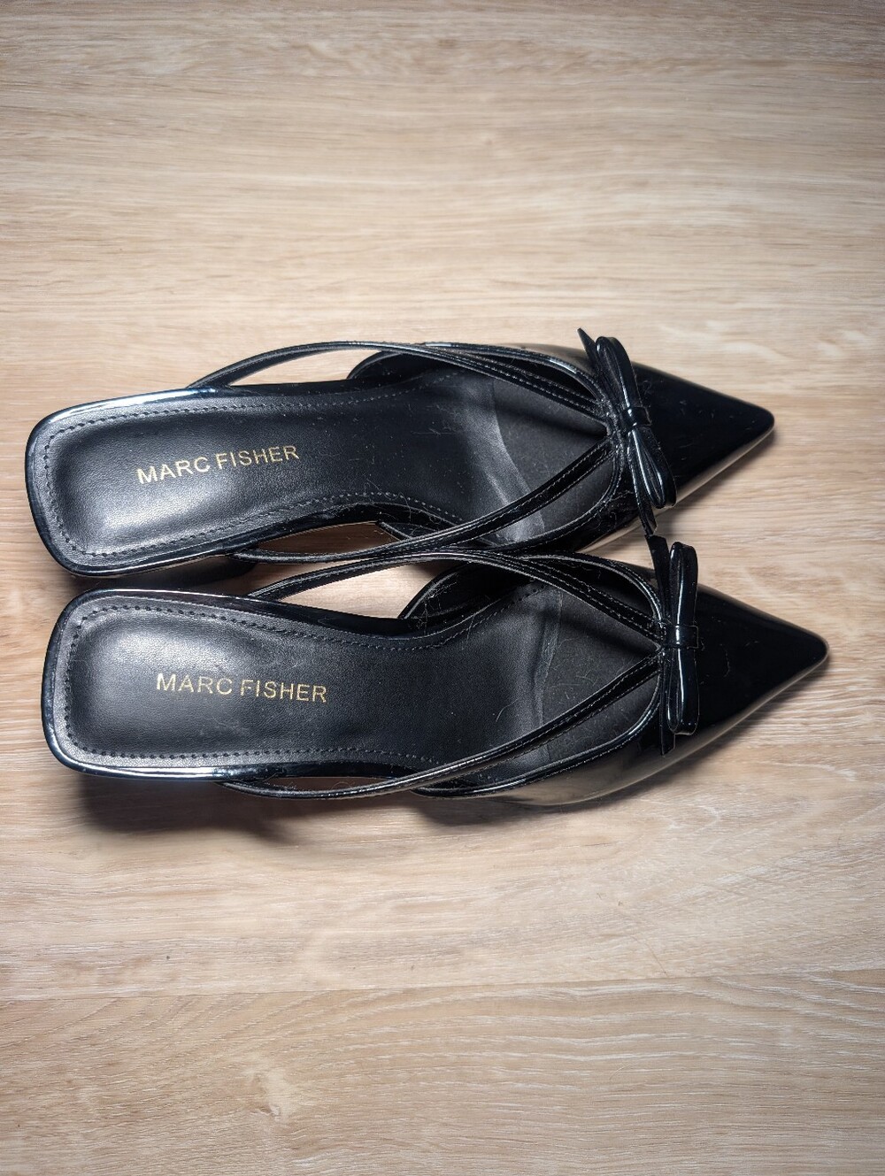Marc Fisher Patent Leather Kitten Heel - Picture 2 of 3